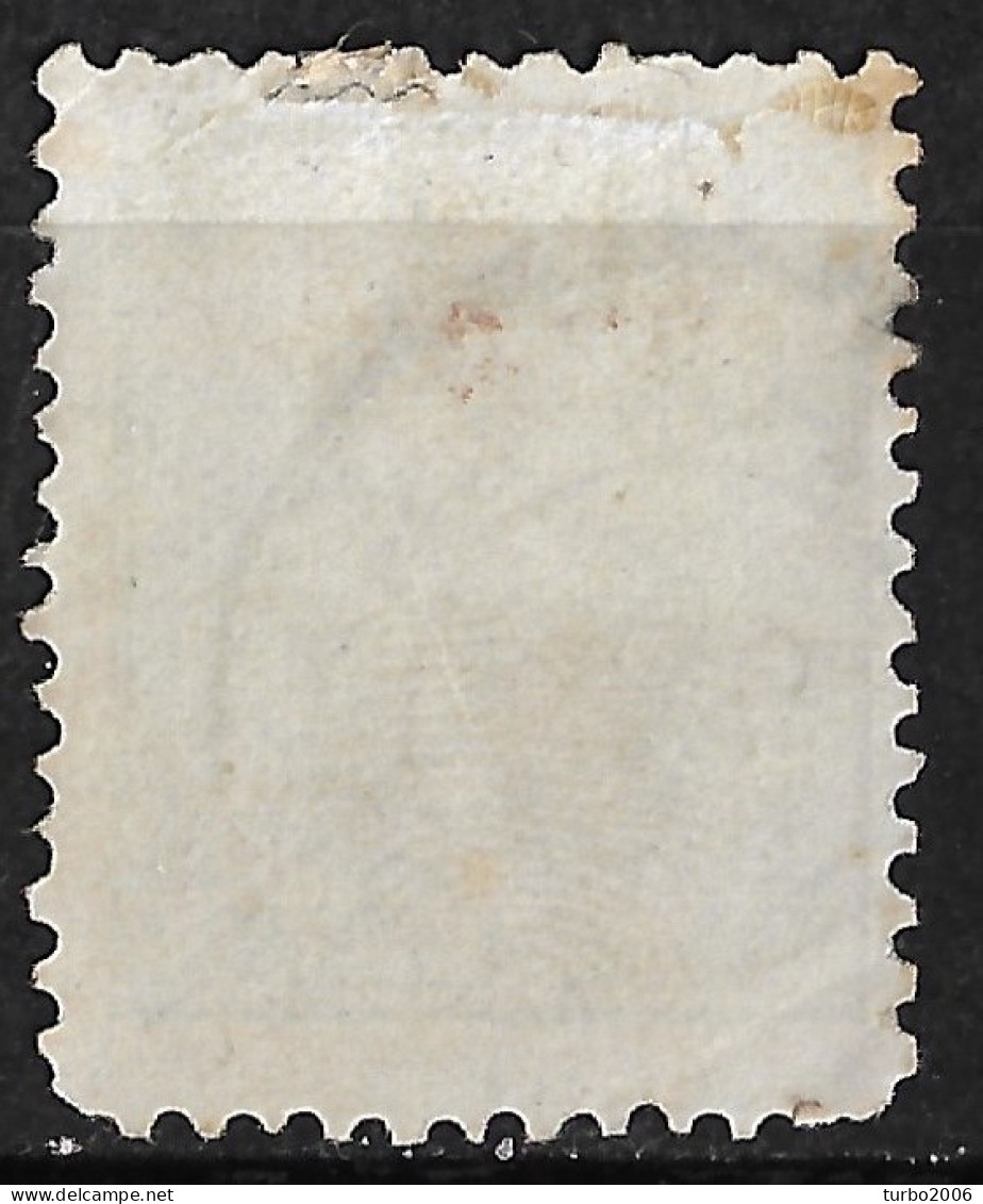 Ned. Indië: 1870 Koning Willem III 5 Cent Groen Kamtanding 12½ : 12 Gr. G.  NVPH 8 F - Netherlands Indies