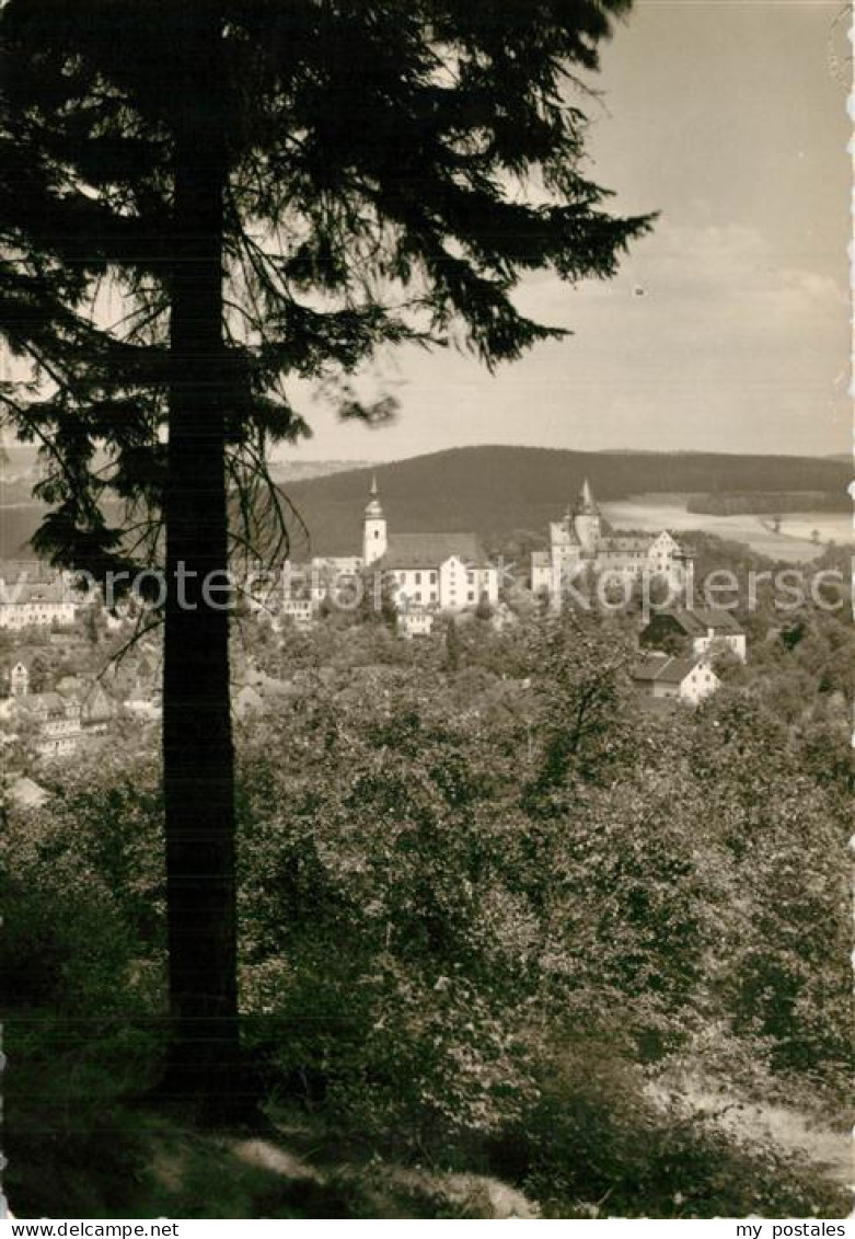 73593430 Schwarzenberg Erzgebirge Ansicht Vom Waldrand Aus Blick Zum Schloss Sch - Schwarzenberg (Erzgeb.)