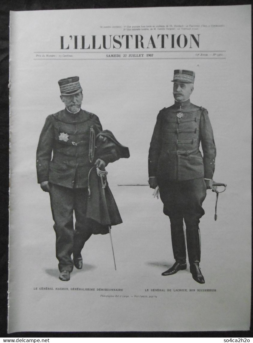 L'ILLUSTRATION N°3361 27/07/1907 Les Souverains D'Espagne Au Château De La Granja; La Course Péking-Paris - L'Illustration