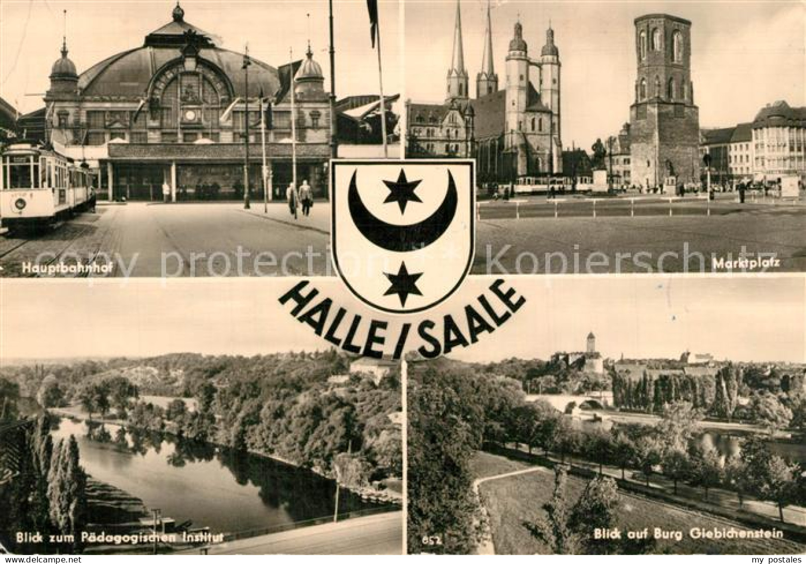 73593393 Halle Saale Hauptbahnhof Marktplatz Roter Turm Marktkirche Burg Giebich - Halle (Saale)