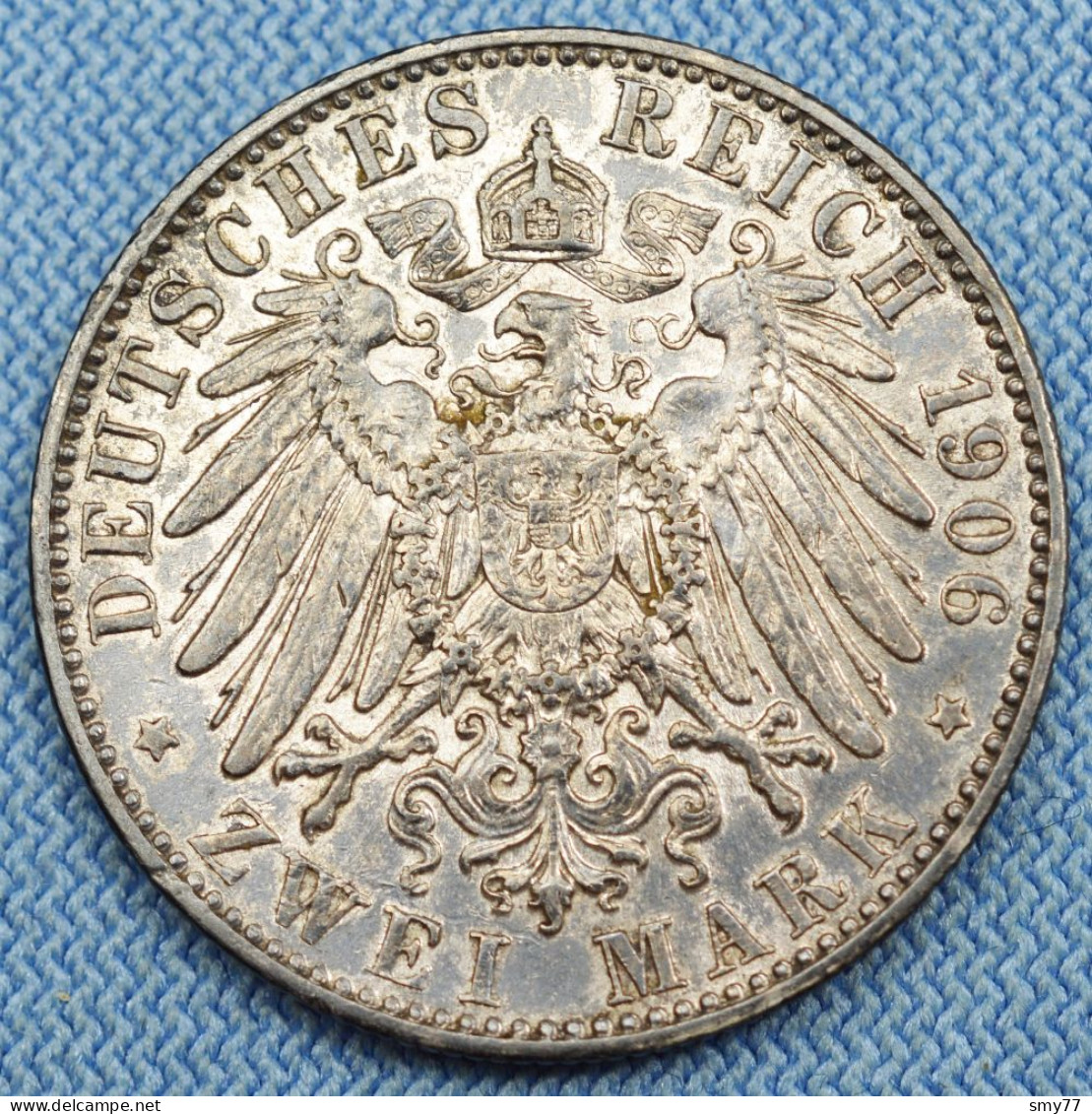 Sachsen / Saxony •2 Mark 1906 E • Friedrich August III • Saxe / German States /  Muldenhütten • [24-739] - Autres & Non Classés