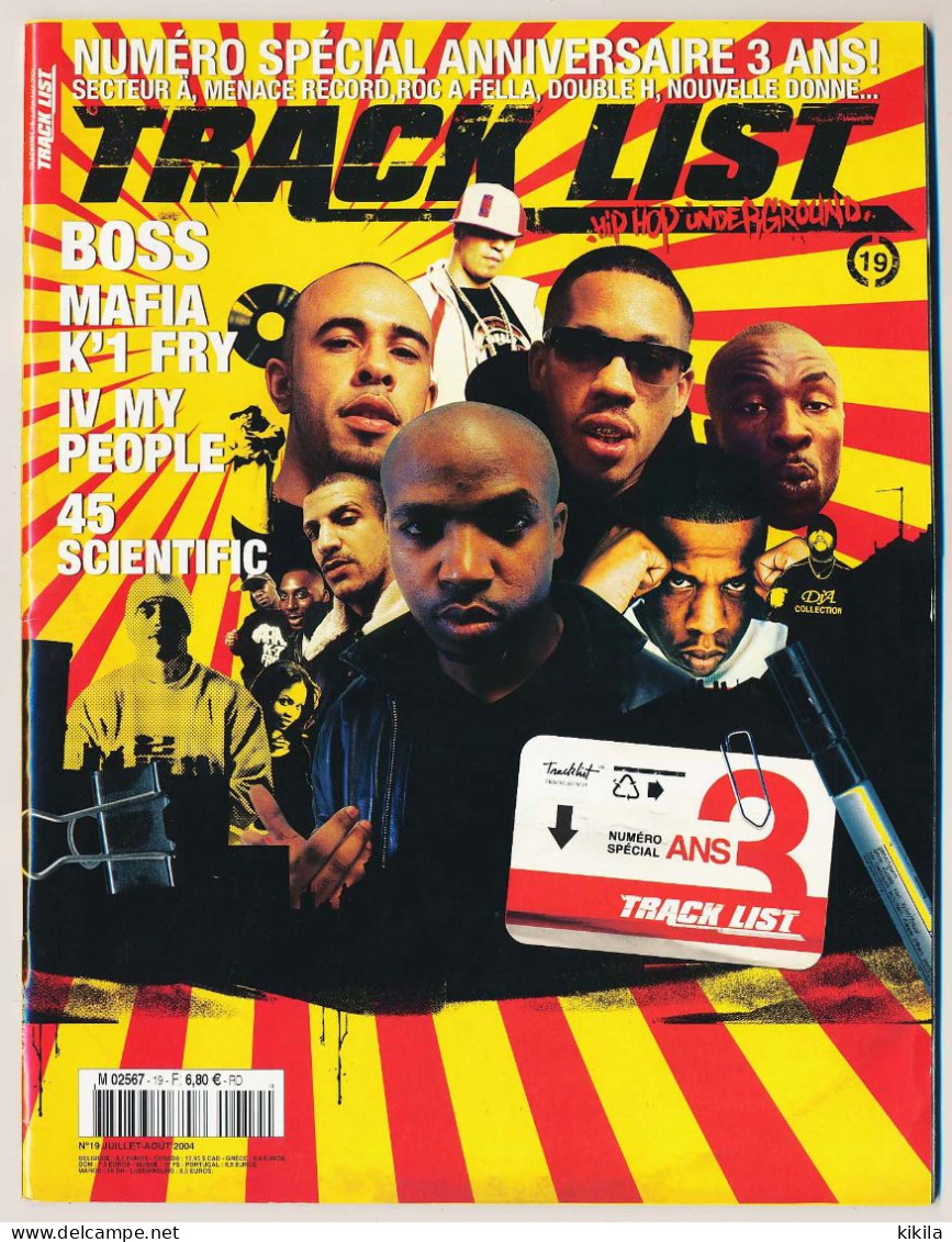Revue TRACK LIST Hip Hop Underground N° 19 Spécial Anniversaire 3 Ans Boss  Mafia K'1 Fry  IV My People  45 Scientific* - Música