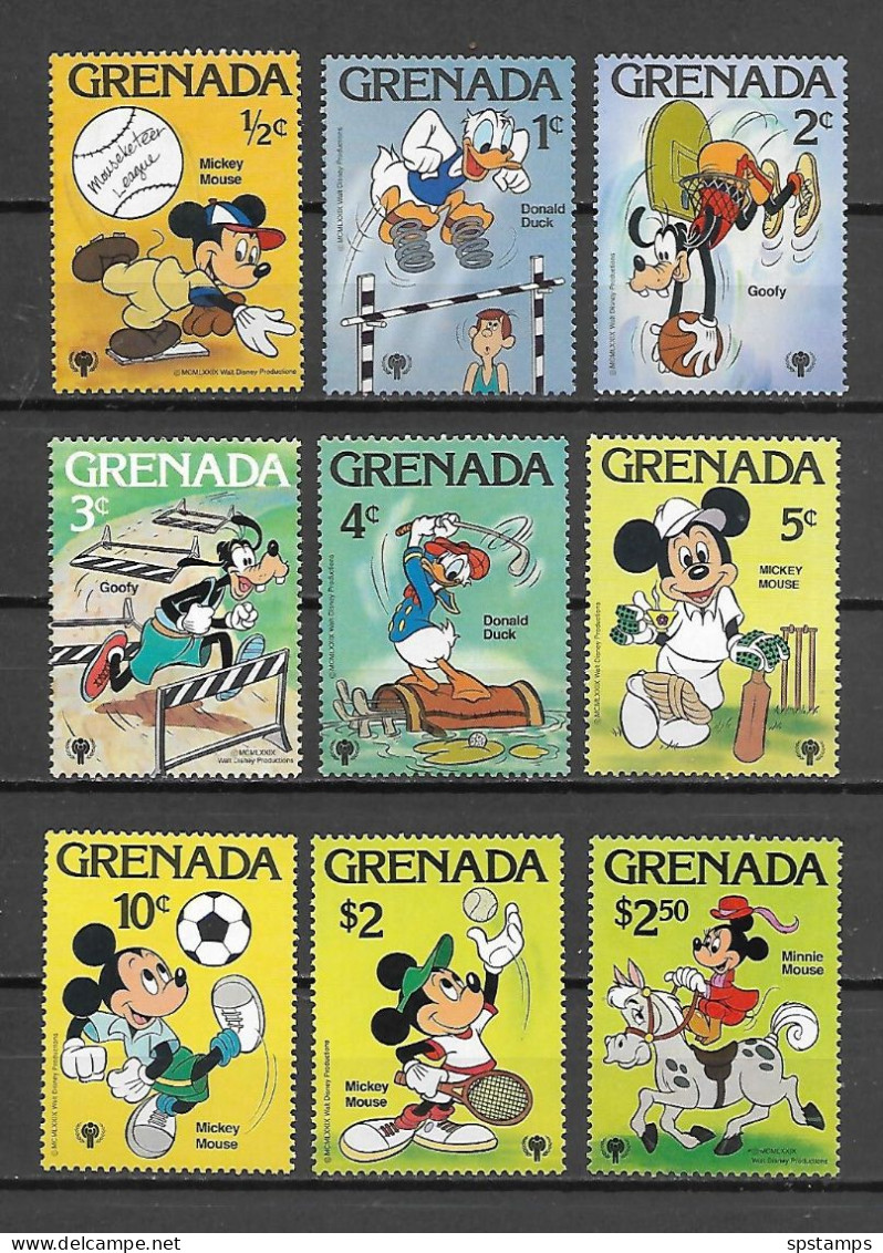 Disney Set Grenada 1979 International Year Of The Child MNH - Disney