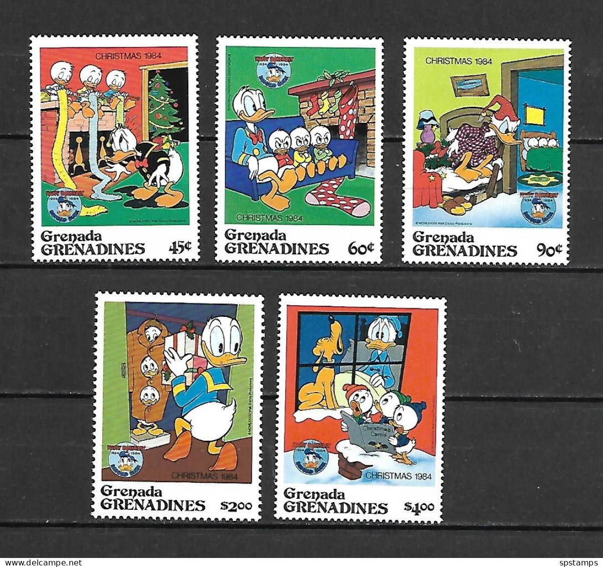 Disney Set Grenada Gr 1984 Christmas MNH - Disney