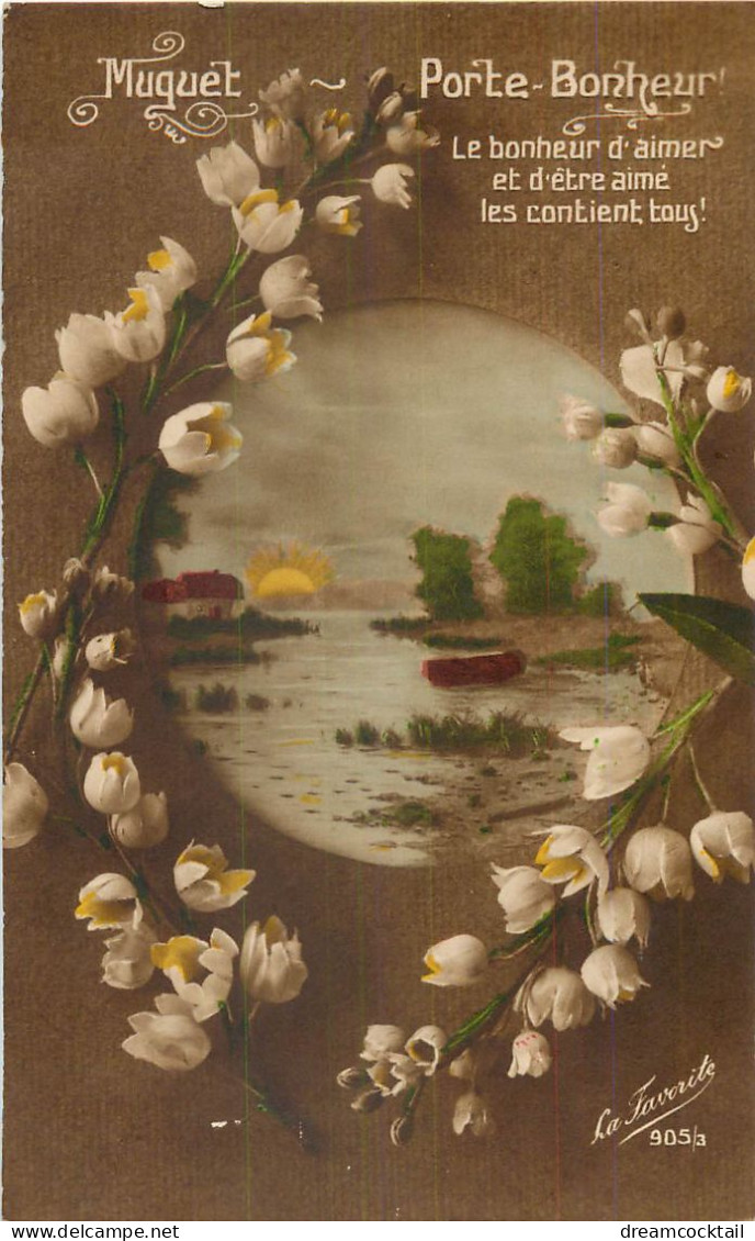 (S) Superbe LOT n°15 de 50 cartes postales anciennes Fantaisies Fleurs, Soldats, Portraits photo, Fêtes, Paysages, Amour