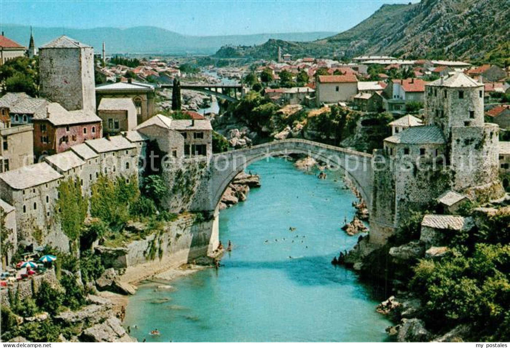 73591954 Mostar Moctap Panorama Stari Most Alte Bruecke Mostar Moctap - Bosnie-Herzegovine