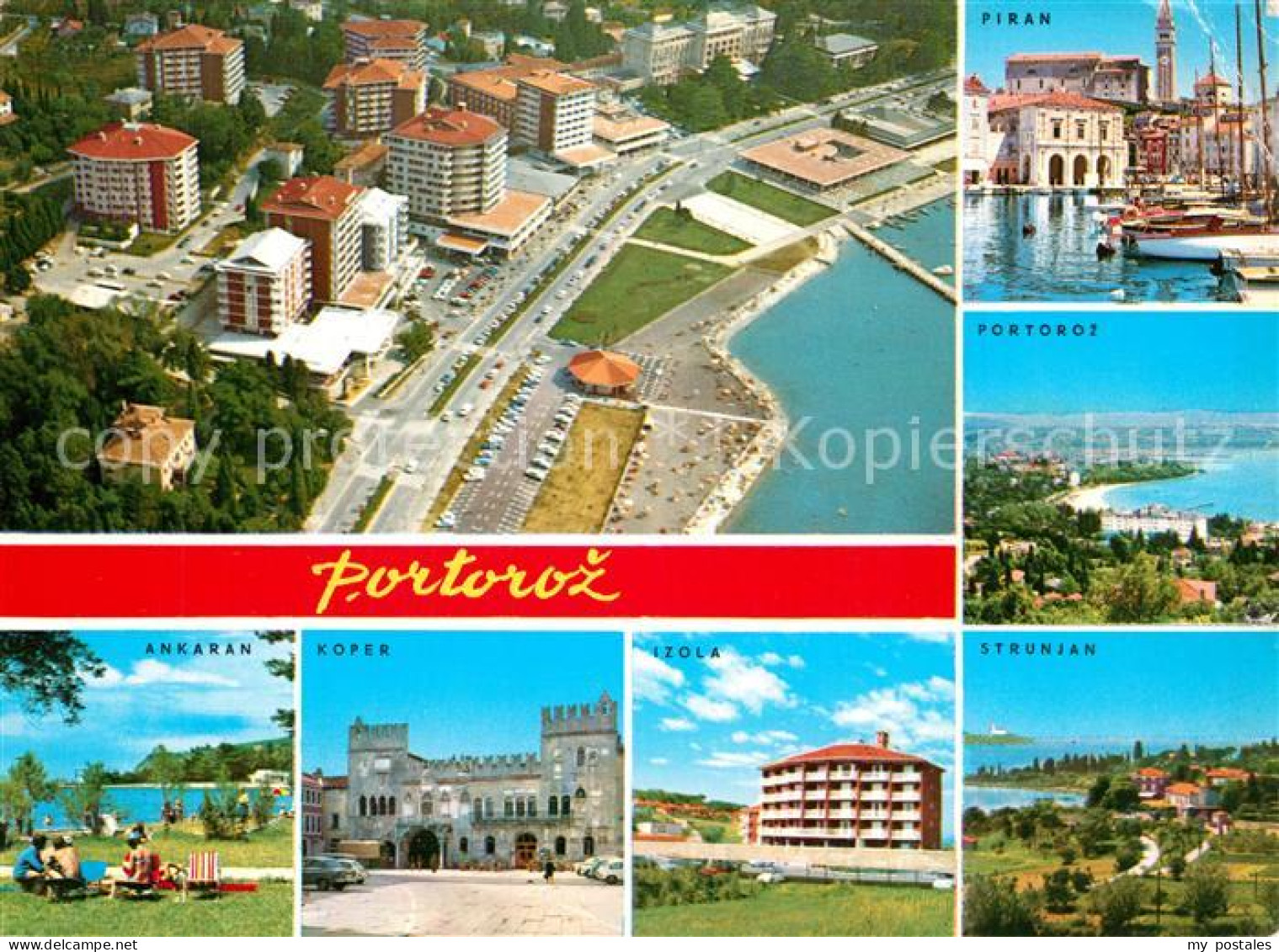 73591915 Portoroz Fliegeraufnahme Ansichten Von Ankaran Koper Izola Strunjan Und - Slovenia