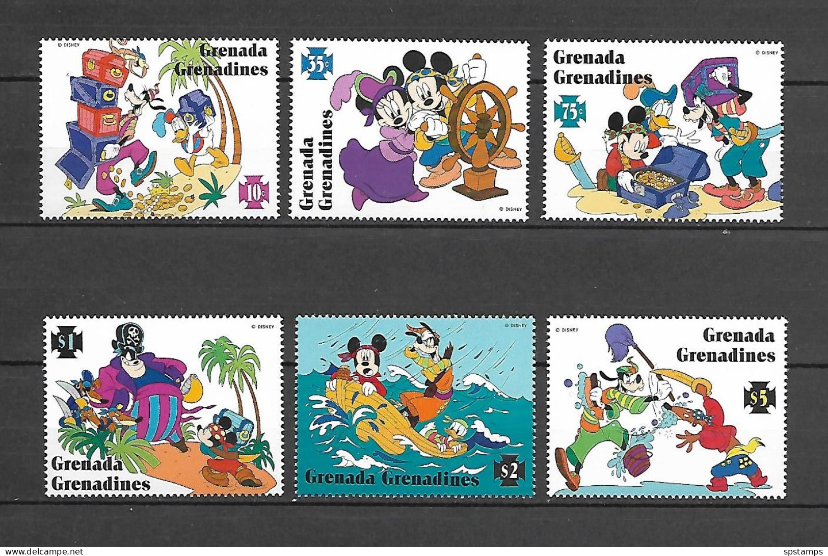 Disney Set Grenada Gr 1995 Pirates MNH - Disney