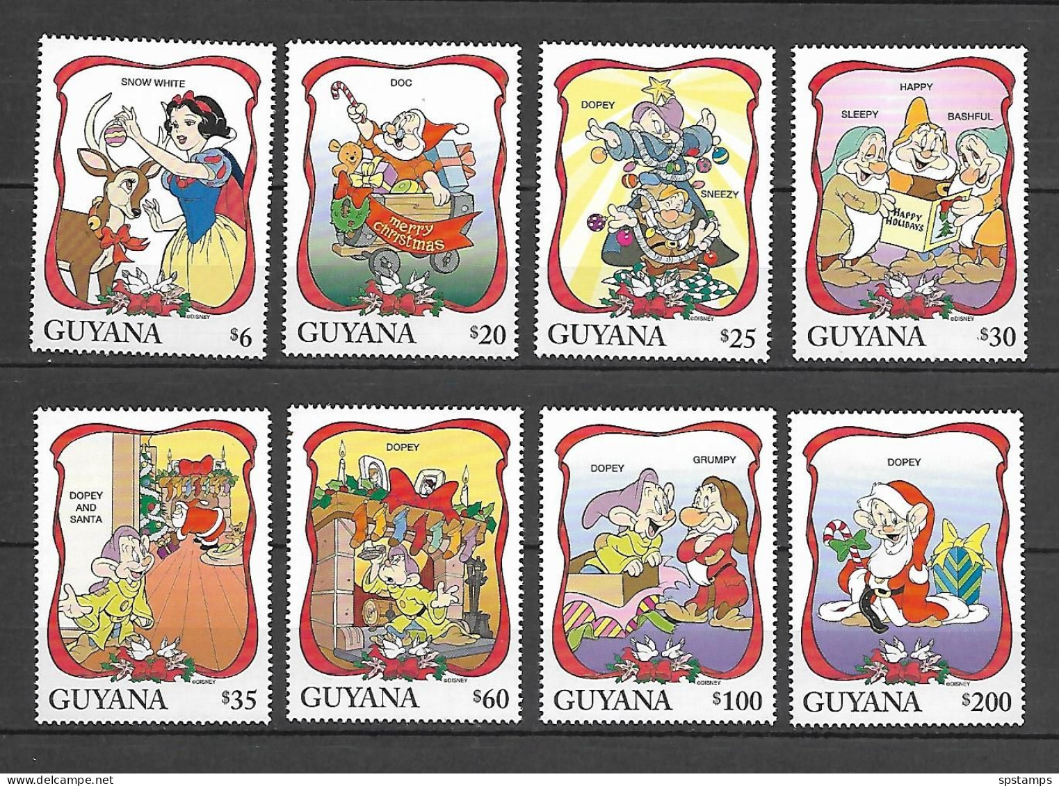 Disney Set Guyana 1996 Snow White MNH - Disney