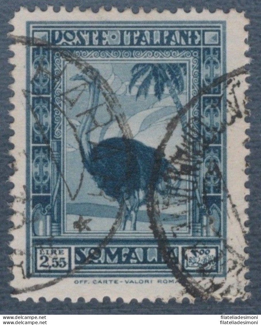 1935-38 SOMALIA,  Pittorica ,  Lire 2,55 Ardesia,  Usato , Dentellato 14 , Certi - Somalia