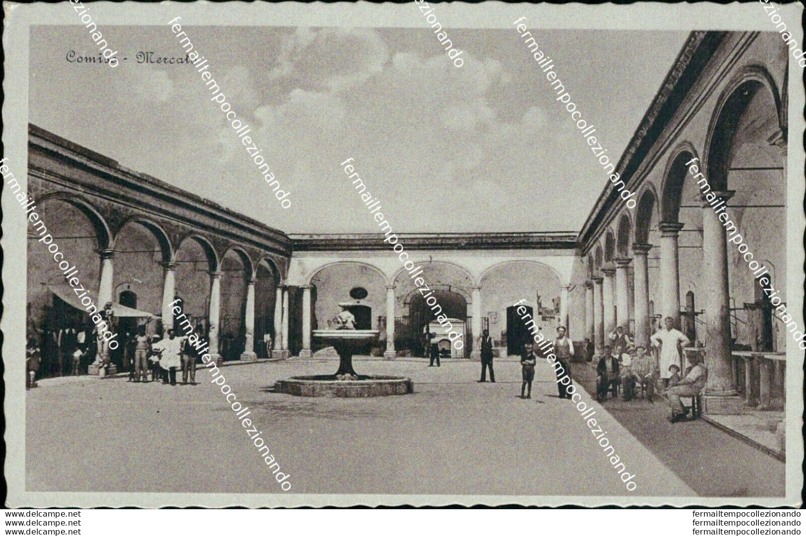 Bt275 Cartolina Comiso Mercato  Provincia Di Ragusa Sicilia - Ragusa