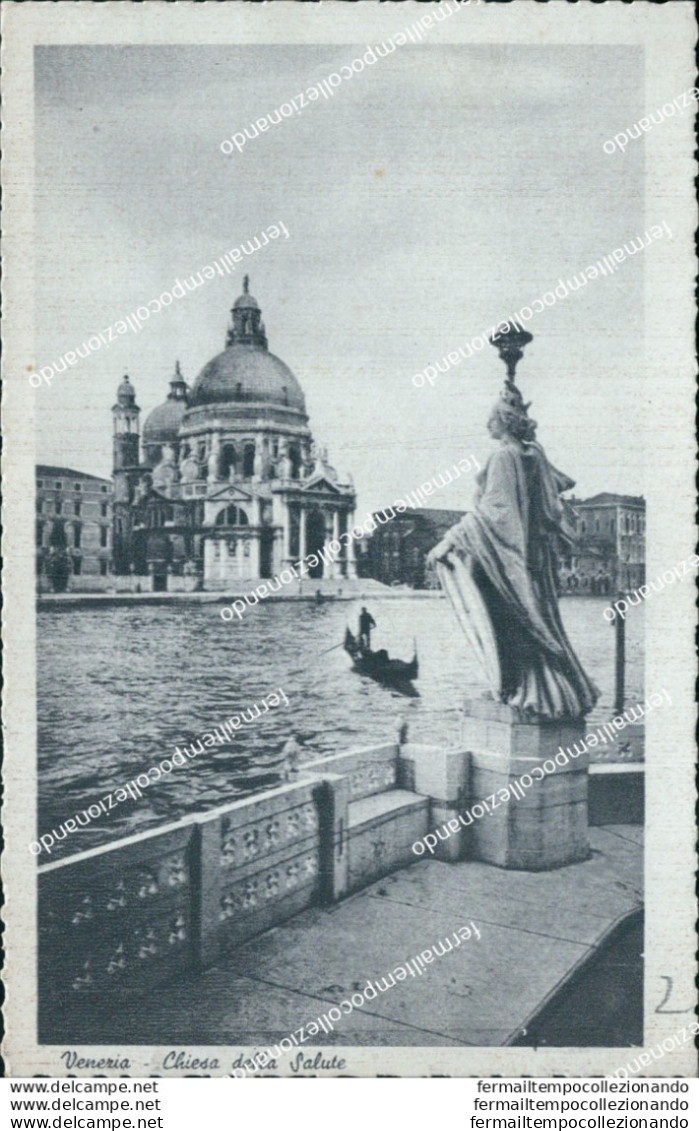 Bt335 Cartolina Venezia Citta'  Chiesa Della Salute 1938 Veneto - Venetië (Venice)