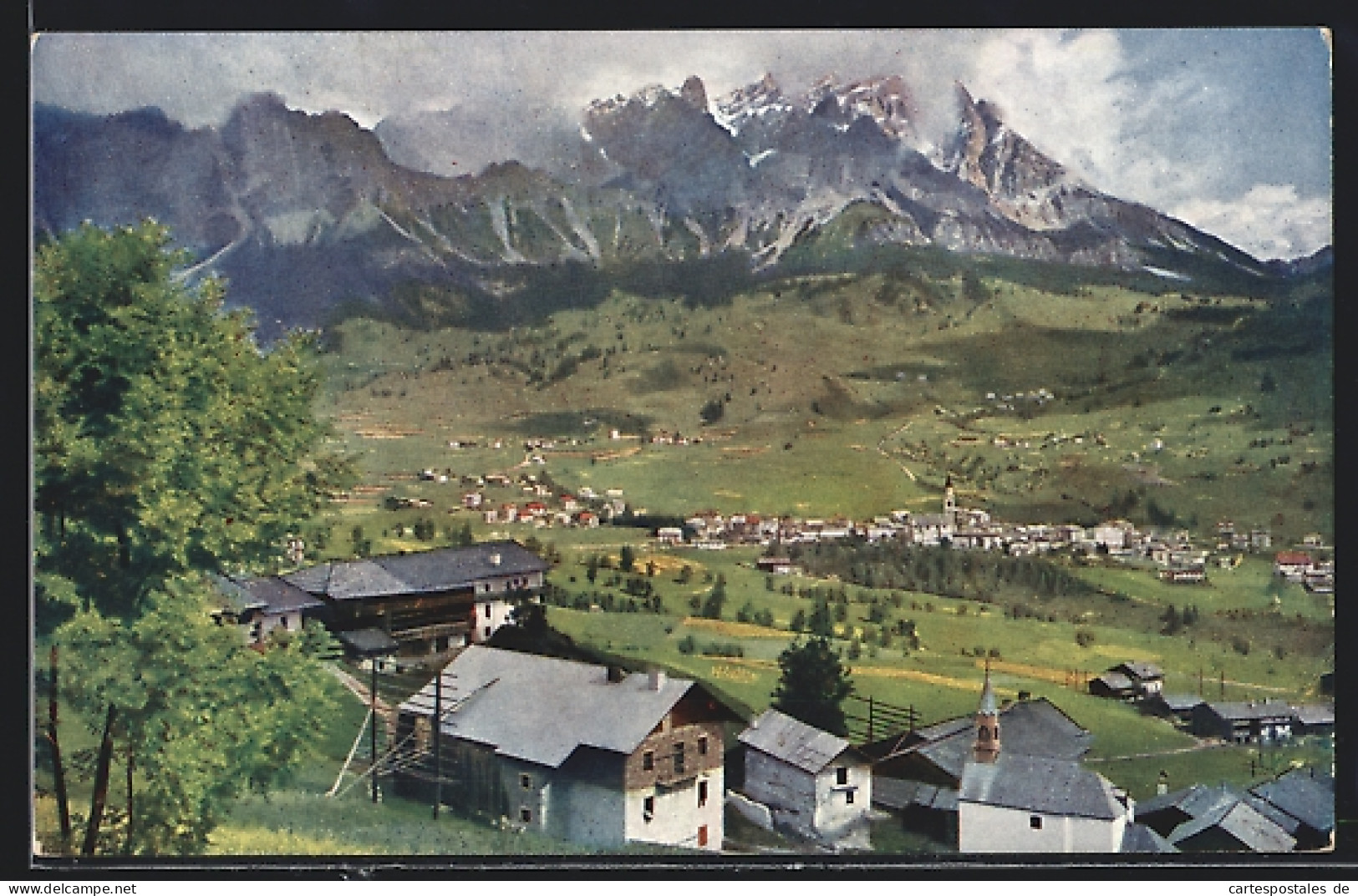 Cartolina Cortina D`Ampezzo, Gesamtansicht  - Other & Unclassified