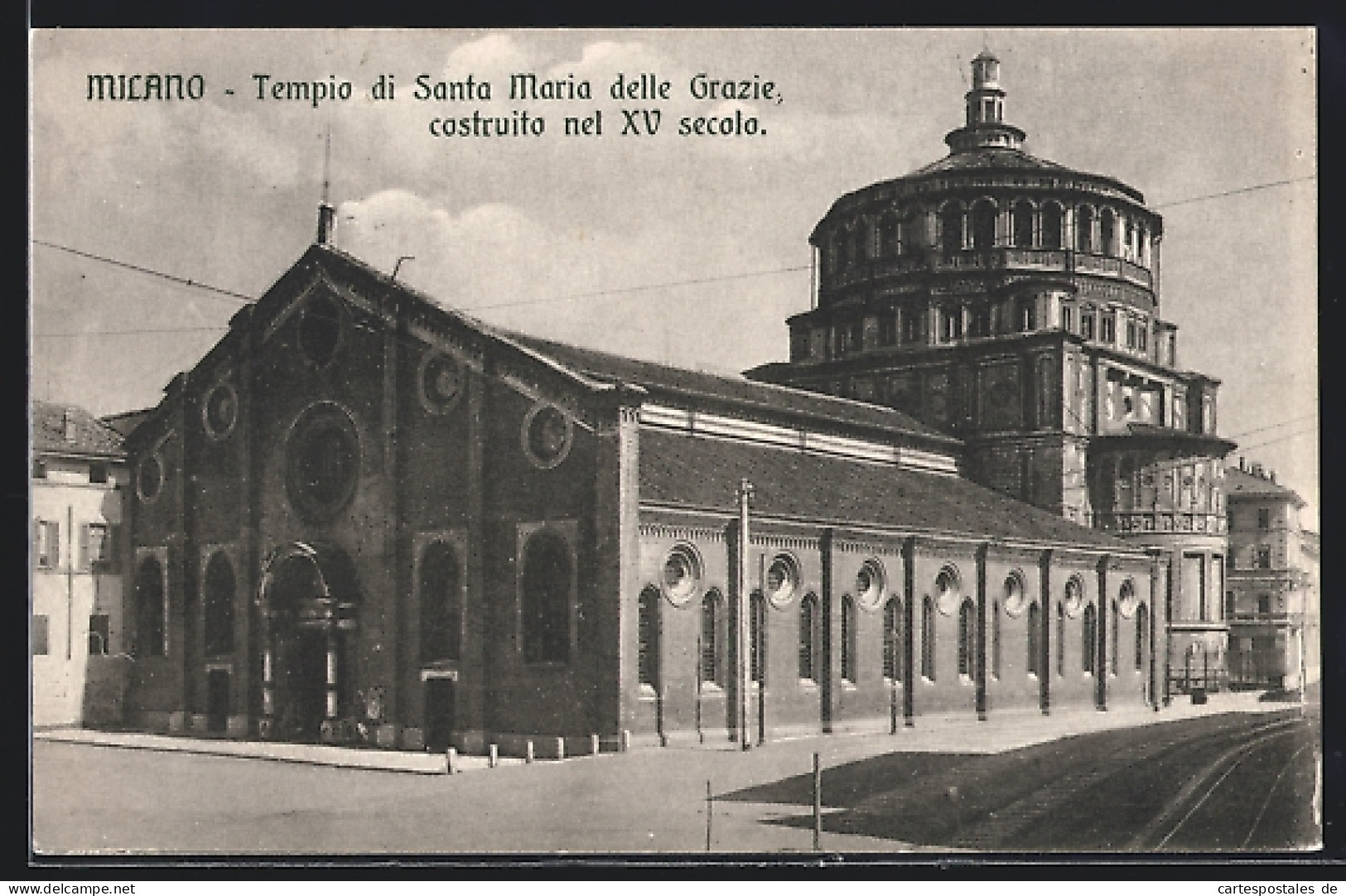 Cartolina Milano, Tempio Di S. Maria Delle Grazie  - Milano (Milan)