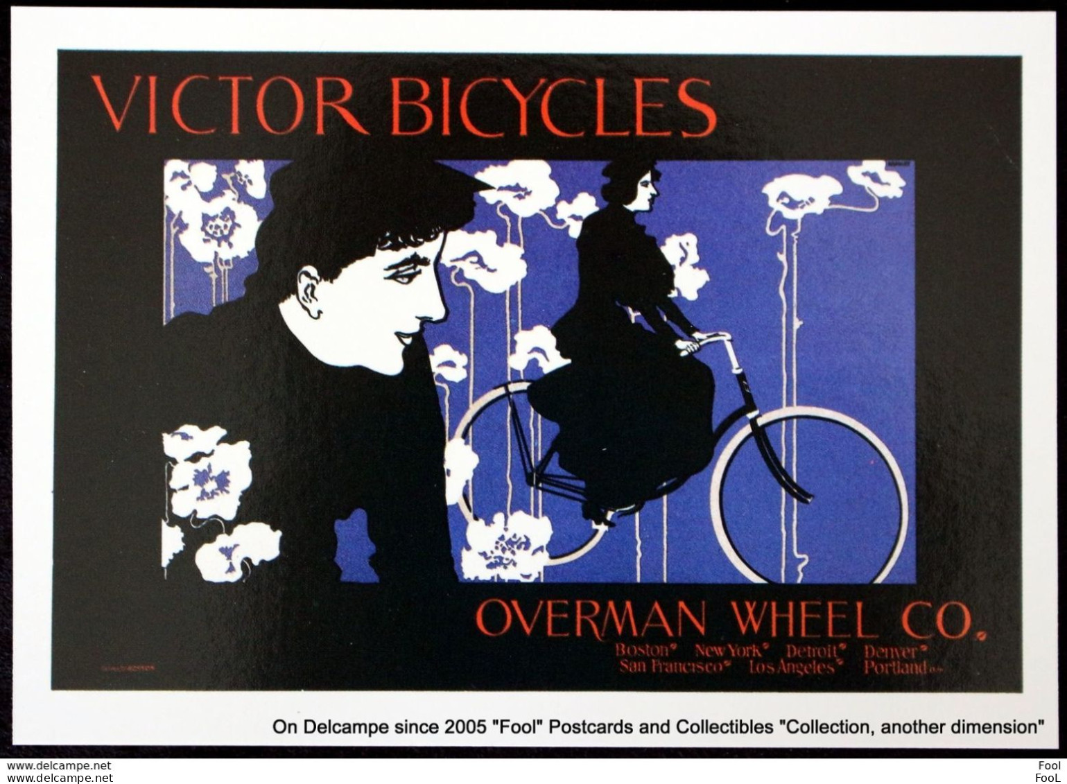 Art Illustration Affiches Posters : Wine Boxing Bicycle Book Theatre [reproduction] [5 Postcards] - Other & Unclassified