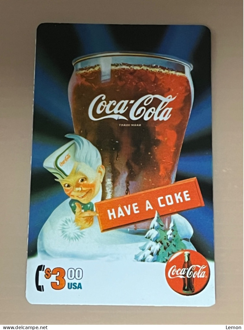 Mint USA UNITED STATES America Prepaid Telecard Phonecard, Coca Cola Have A Coke, Set Of 1 Mint Card - Other & Unclassified