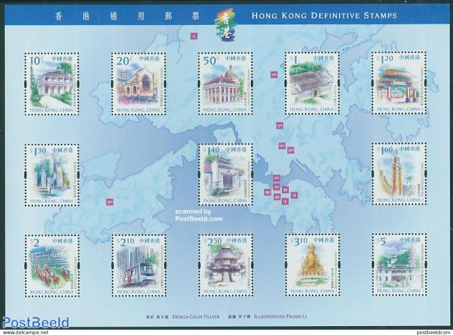 Hong Kong 1999 Definitives S/s, Mint NH, Nature - Transport - Horses - Railways - Ships And Boats - Art - Architecture - Ongebruikt