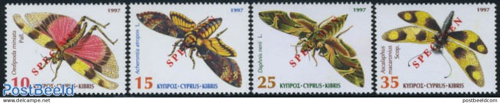 Cyprus 1997 Insects 4v SPECIMEN, Mint NH, Nature - Insects - Ungebraucht
