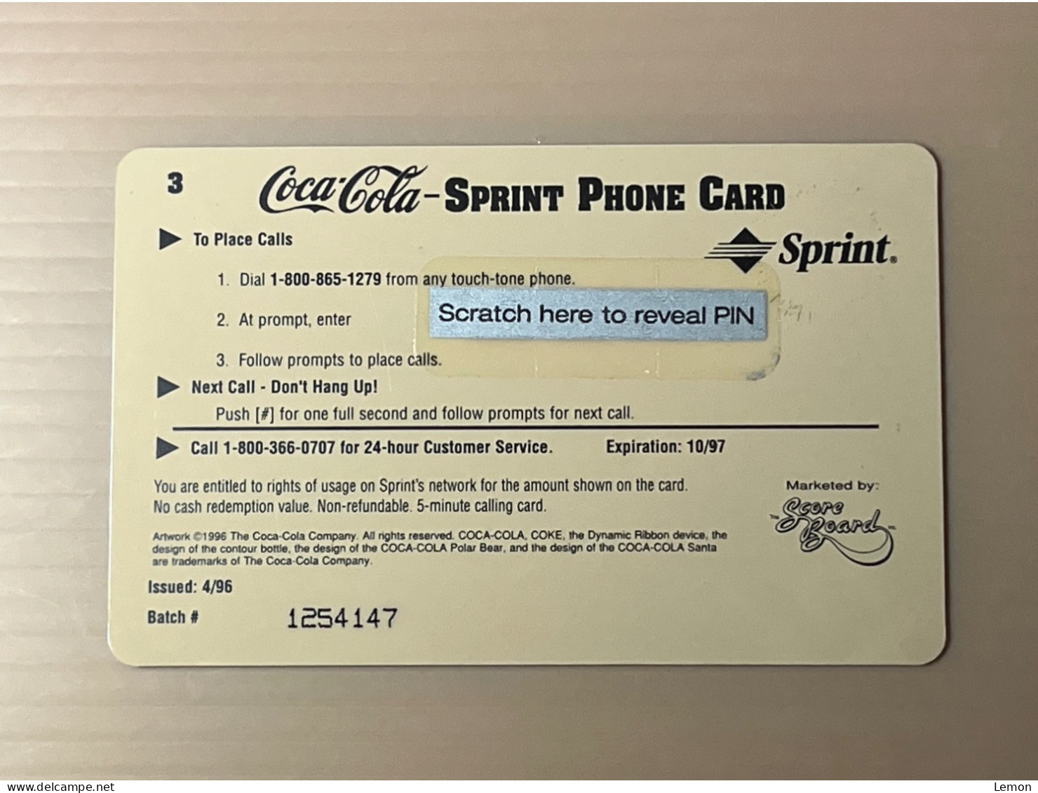 Mint USA UNITED STATES America Prepaid Telecard Phonecard, Coca Cola Lady With A Glass Of Coke $5, Set Of 1 Mint Card - Other & Unclassified