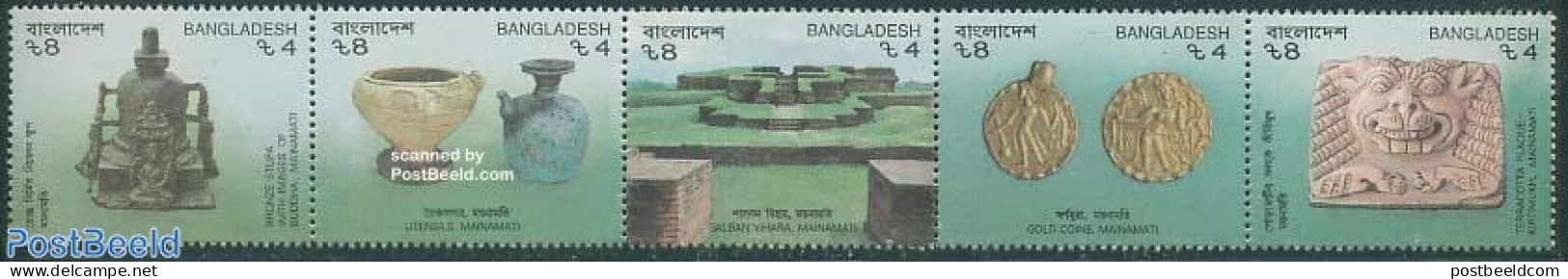 Bangladesh 1991 Archaeology 5v [::::], Mint NH, History - Archaeology - Archeologie