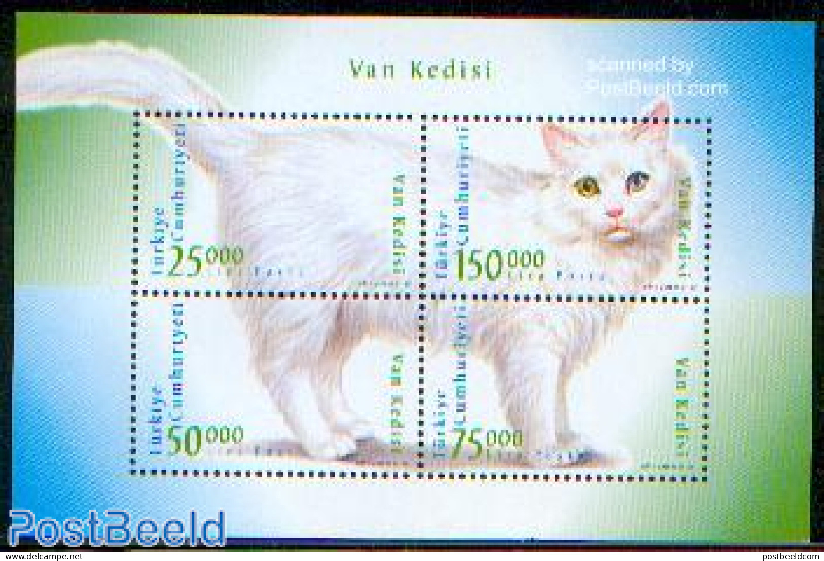 Türkiye 1997 Cats S/s, Mint NH, Nature - Cats - Other & Unclassified