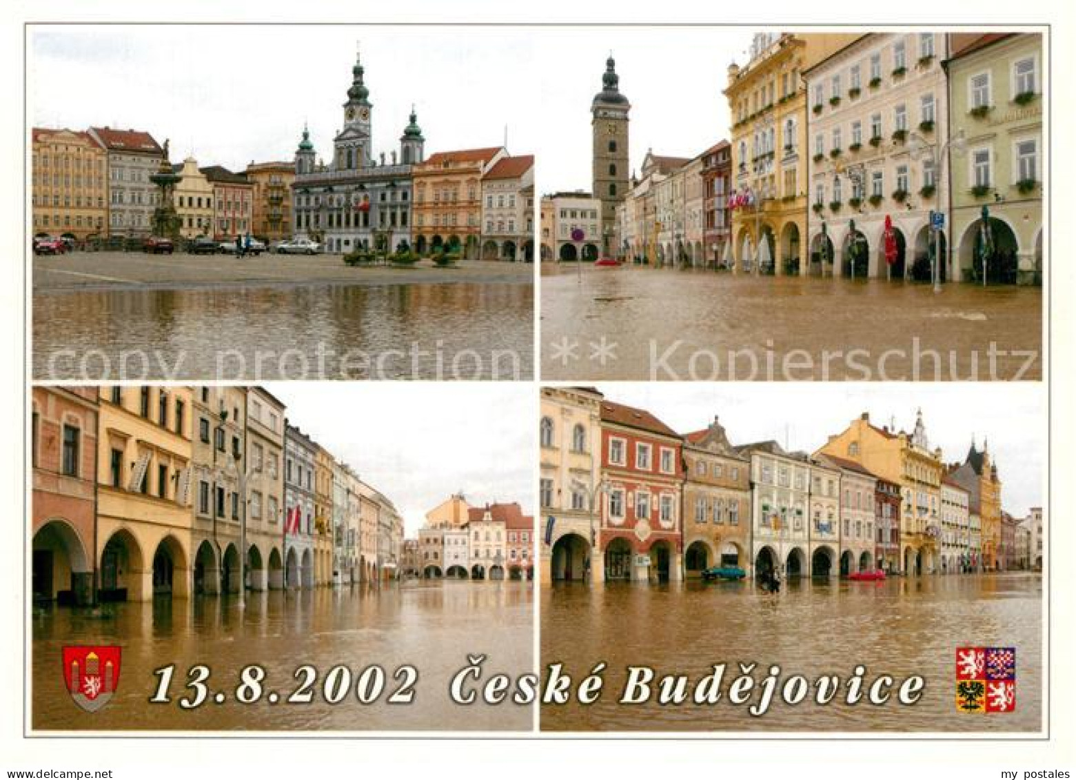 73590900 Ceske Budejovice Budweis Hochwasser 13.8.2002 Ceske Budejovice - Tchéquie