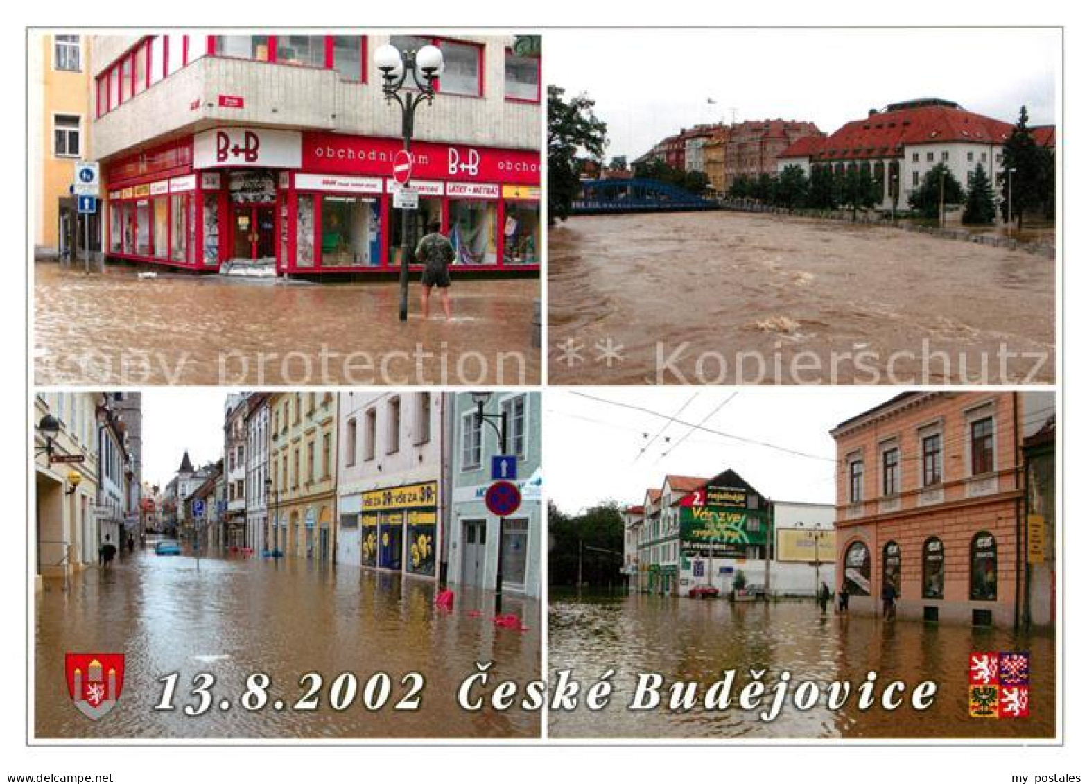 73590899 Ceske Budejovice Budweis Hochwasser Ceske Budejovice - Tsjechië