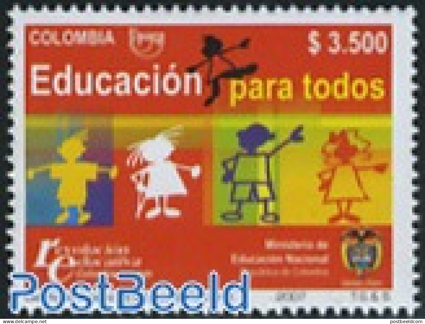 Colombia 2007 UPAEP, Education 1v, Mint NH, Science - Education - U.P.A.E. - Colombie