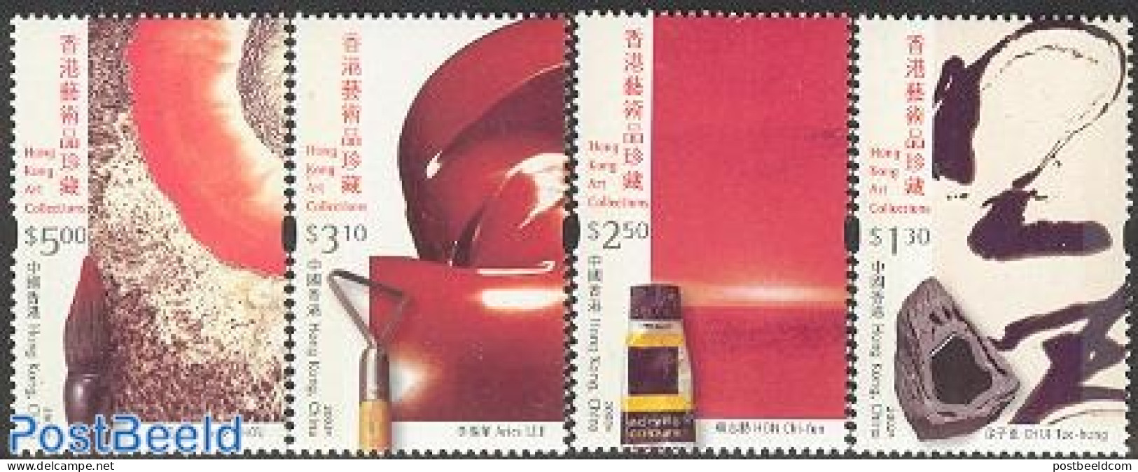 Hong Kong 2002 Art Collection 4v, Mint NH, Art - Modern Art (1850-present) - Unused Stamps
