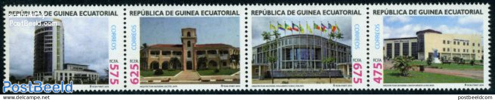 Equatorial Guinea 2010 Modern Architecture 4v [:::], Mint NH, Art - Modern Architecture - Äquatorial-Guinea