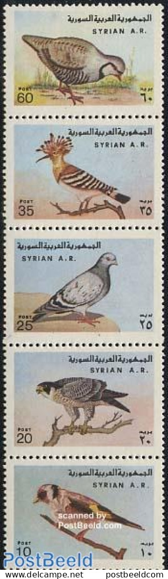 Syria 1978 Birds 5v [::::], Mint NH, Nature - Birds - Art - Leonardo Da Vinci - Pigeons - Syrien