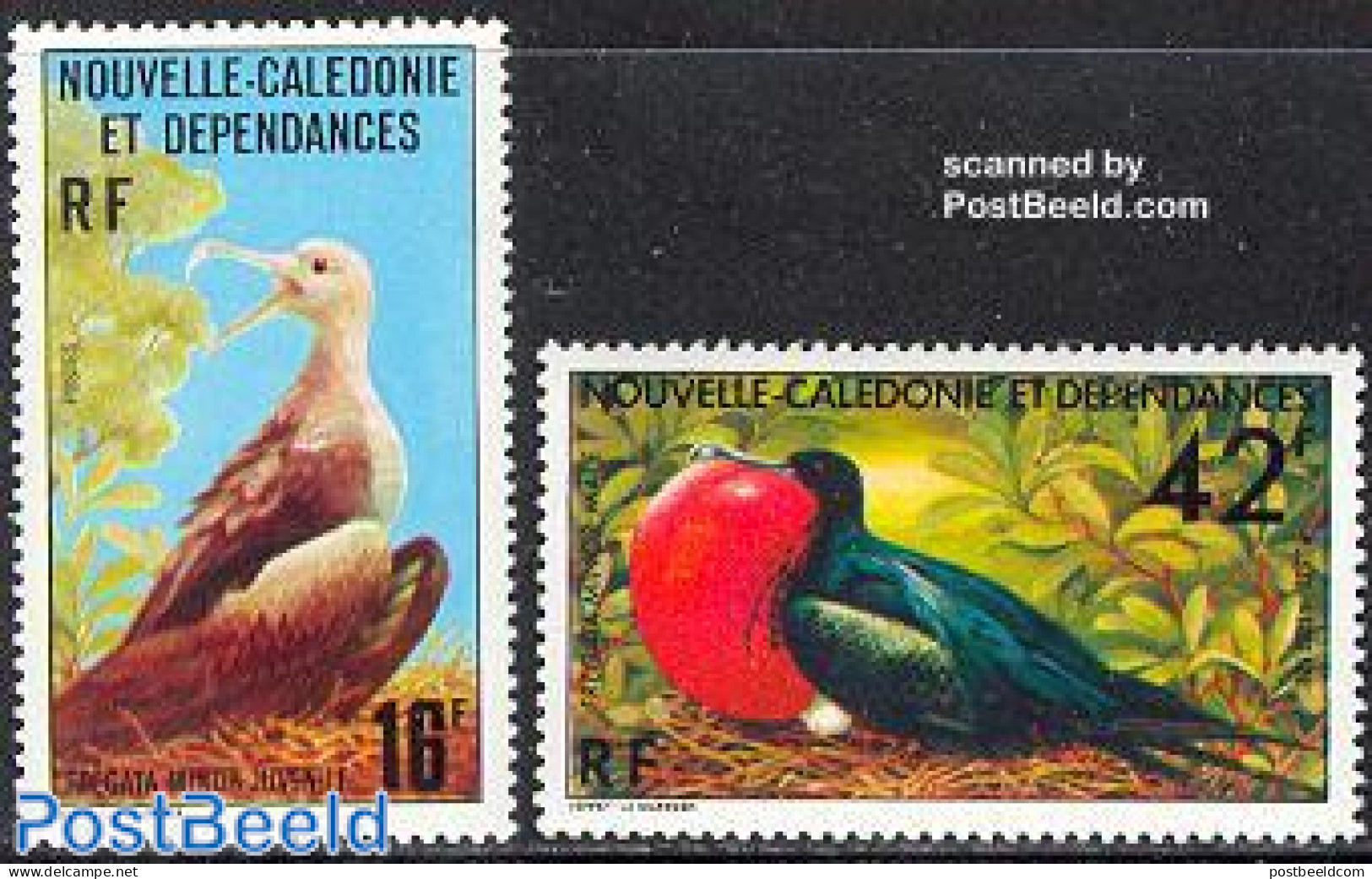 New Caledonia 1977 Birds 2v, Mint NH, Nature - Birds - Neufs