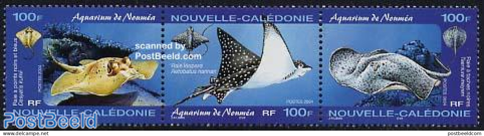 New Caledonia 2004 Noumea Aquarium 3v [::], Mint NH, Nature - Fish - Unused Stamps