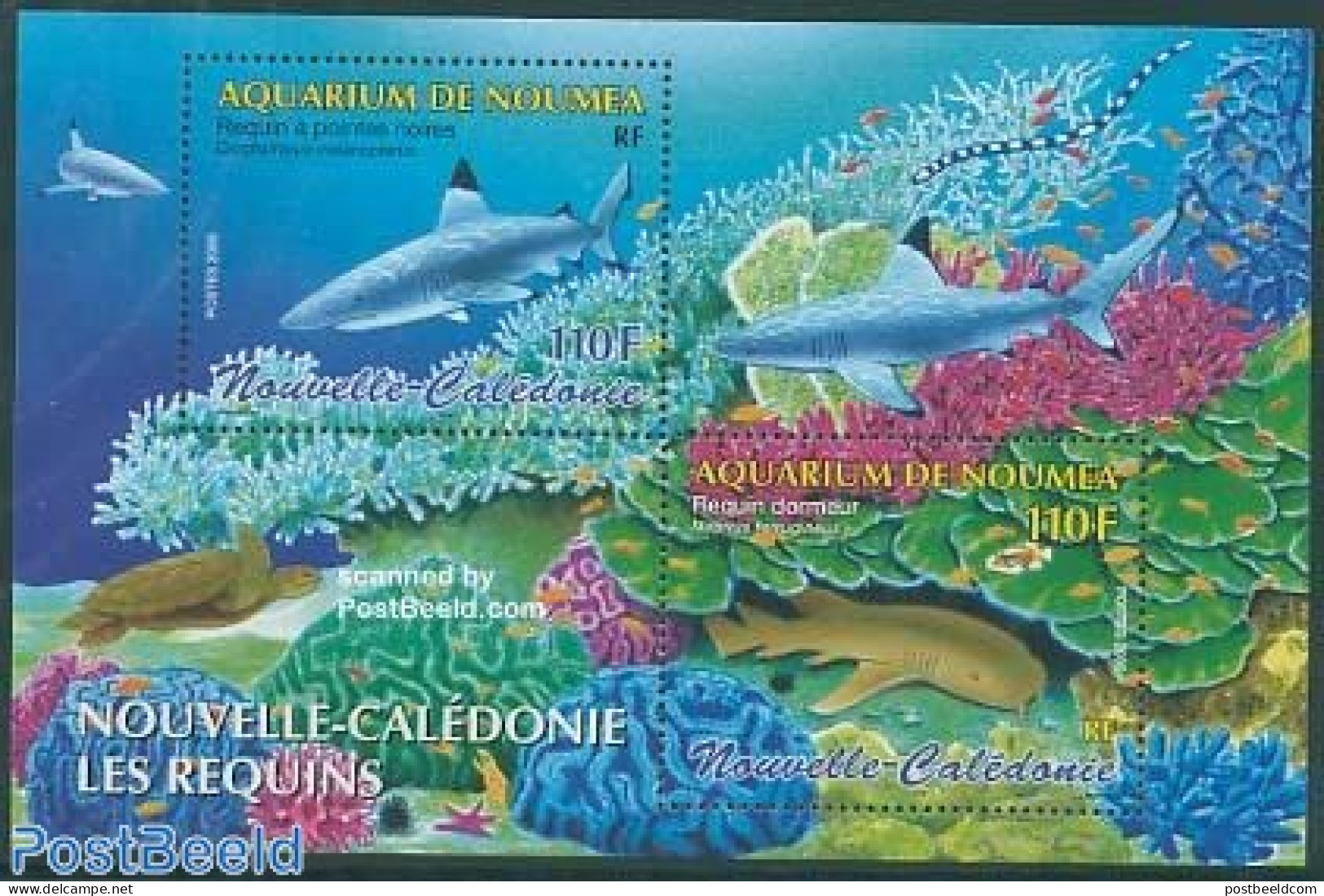 New Caledonia 2005 Noumea Aquarium S/s, Mint NH, Nature - Fish - Turtles - Ungebraucht