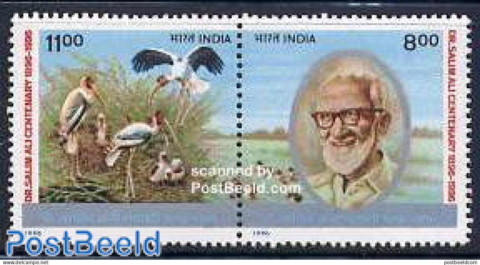 India 1996 S.M.A. Ali 2v [:], Mint NH, Nature - Birds - Unused Stamps