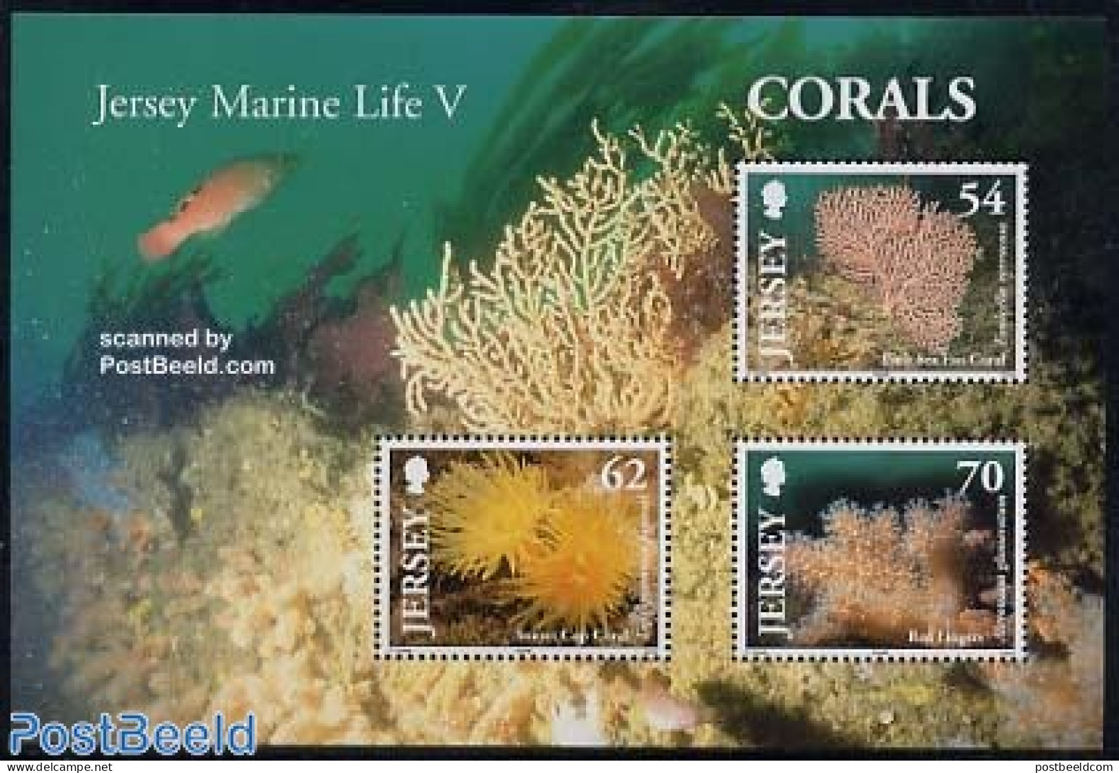 Jersey 2004 Corals S/s, Mint NH, Nature - Fish - Shells & Crustaceans - Fische