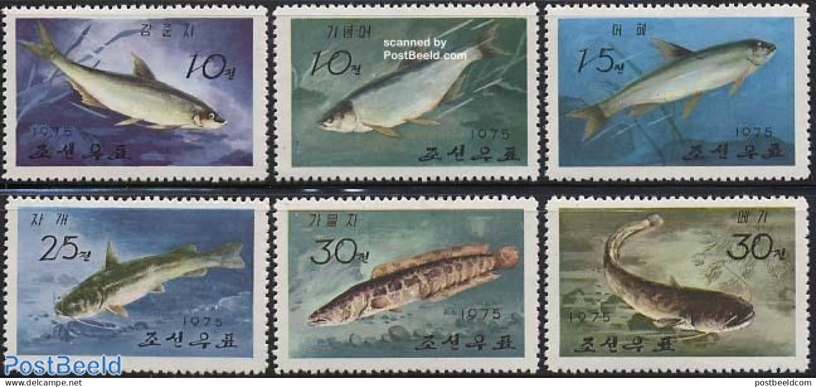 Korea, North 1975 Fish 6v, Mint NH, Nature - Fish - Poissons