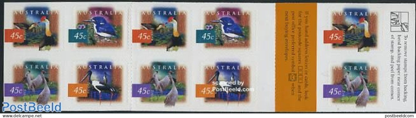 Australia 1997 Birds Booklet S-a, Mint NH, Nature - Birds - Stamp Booklets - Nuevos