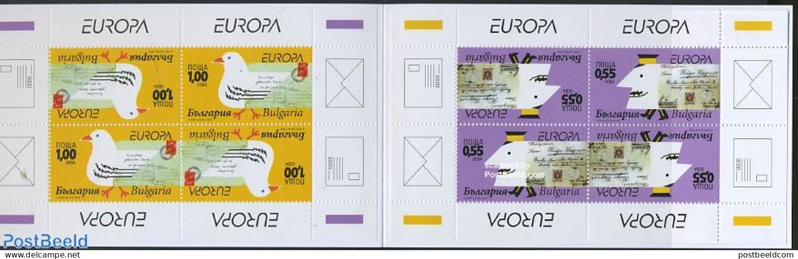 Bulgaria 2008 Europa, The Letter Booklet, Mint NH, History - Nature - Europa (cept) - Birds - Post - Stamp Booklets - .. - Neufs