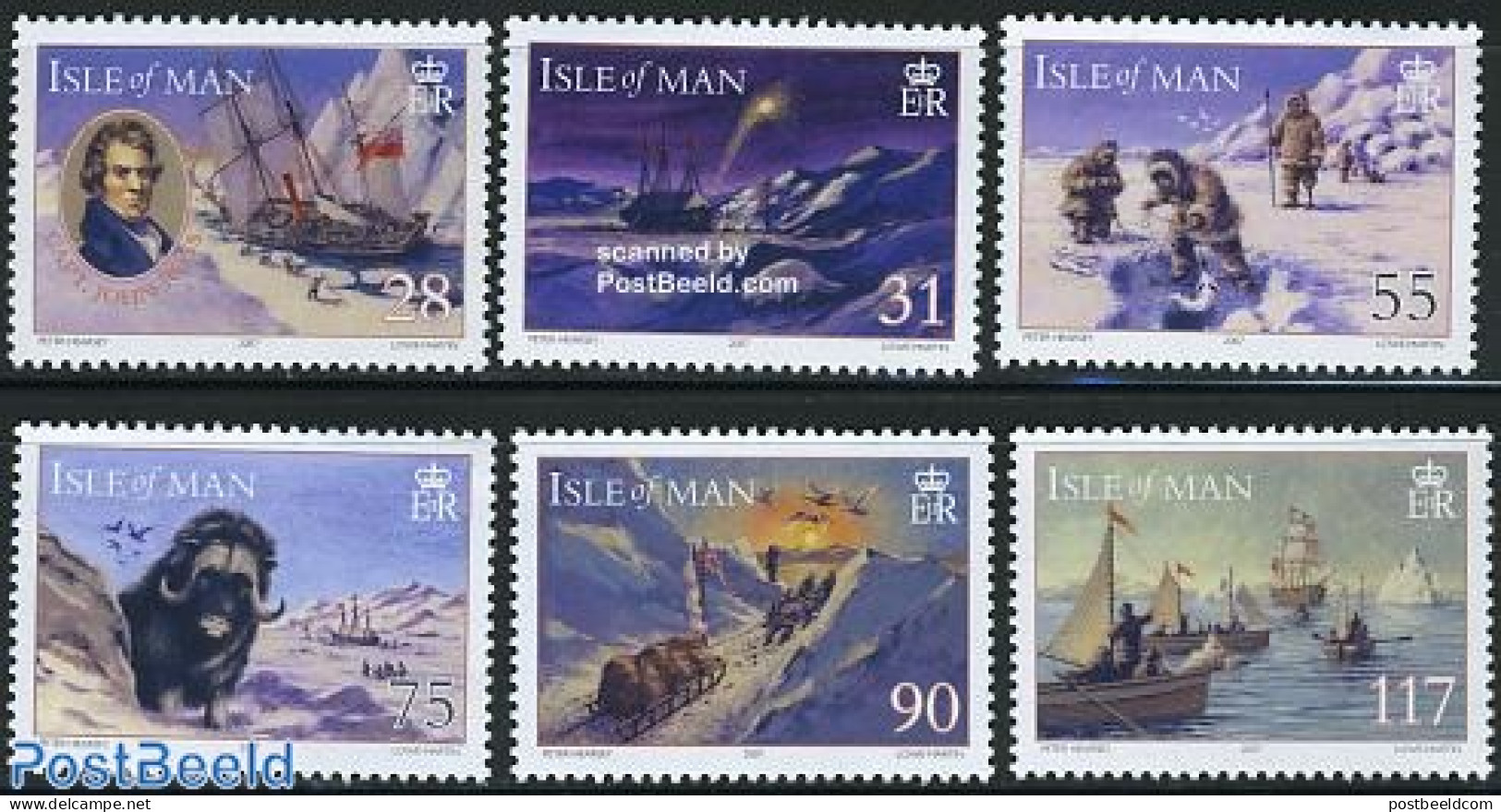 Isle Of Man 2007 Int. Polar Year 6v, Mint NH, History - Nature - Science - Transport - Explorers - Birds - The Arctic .. - Explorateurs