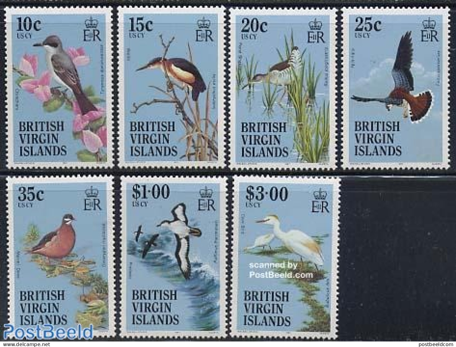 Virgin Islands 1987 Birds 7v, New WM, Mint NH, Nature - Birds - Iles Vièrges Britanniques