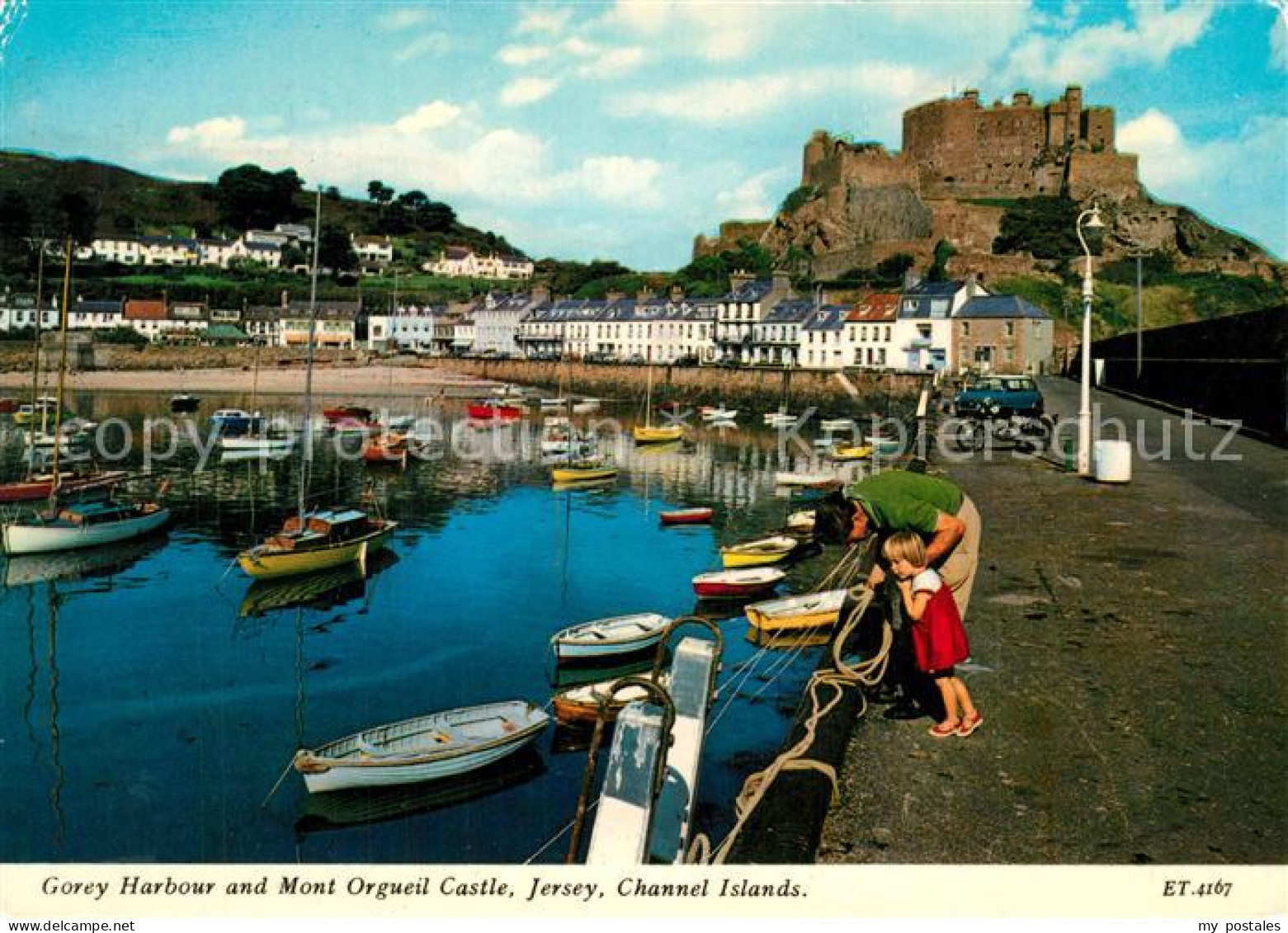 73590479 Jersey Kanalinsel Gorey Harbour And Mont Orgueil Castle  - Other & Unclassified