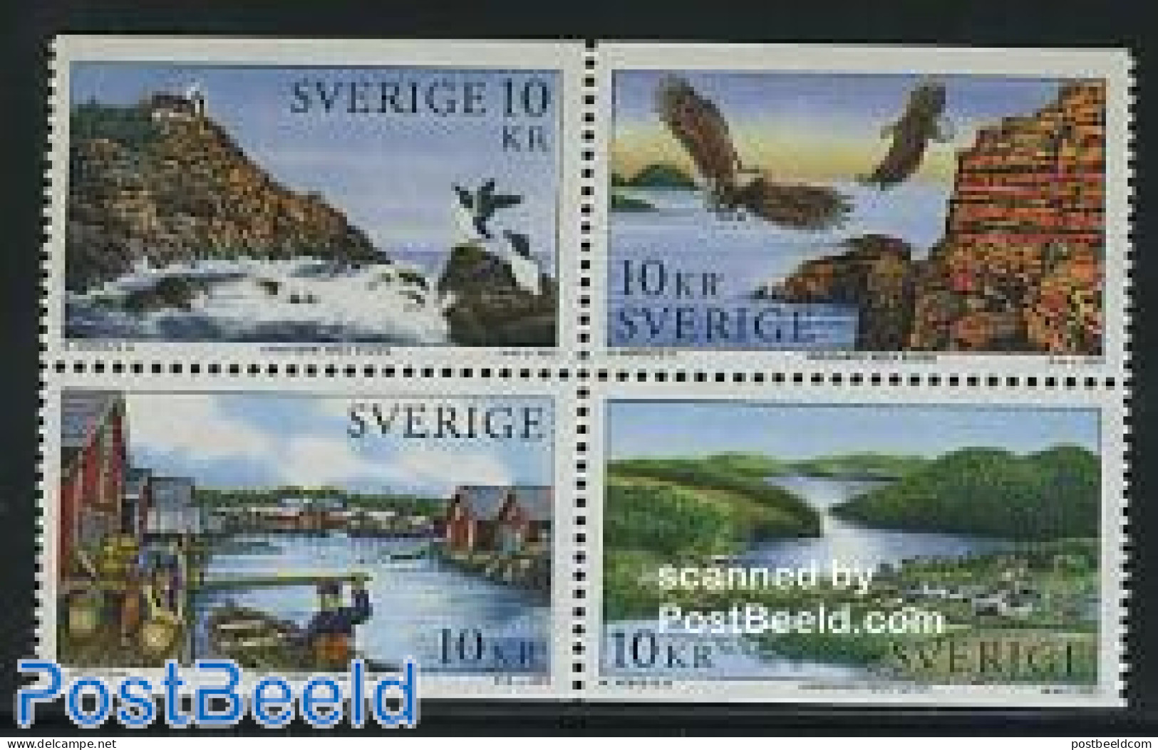 Sweden 2005 High Coast 4v, Mint NH, Nature - Birds - Unused Stamps