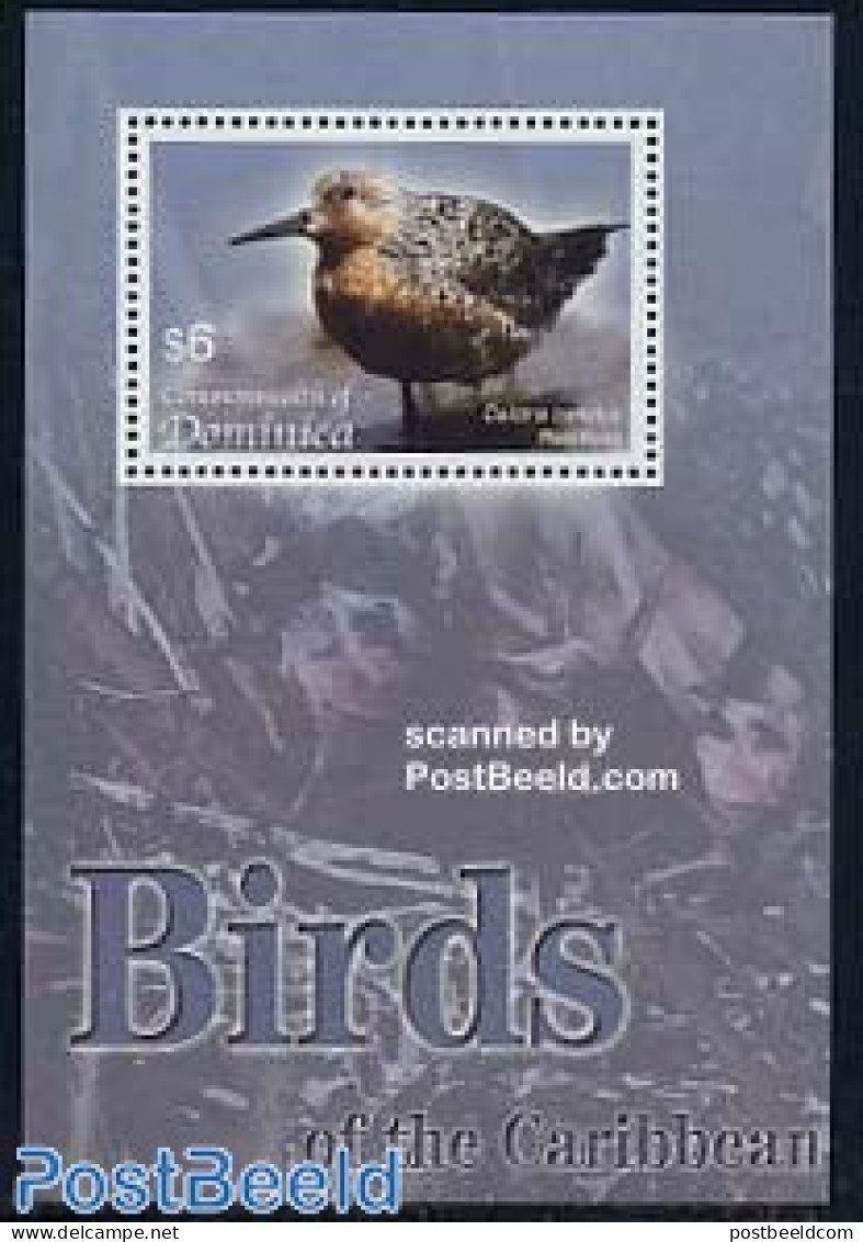 Dominica 2004 Birds S/s, Red Knot, Mint NH - Dominikanische Rep.