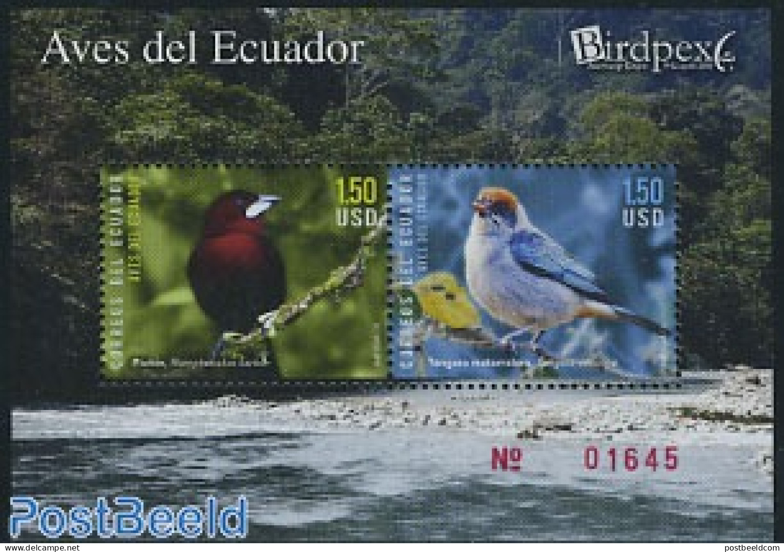 Ecuador 2010 Birds S/s, Mint NH, Nature - Birds - Equateur