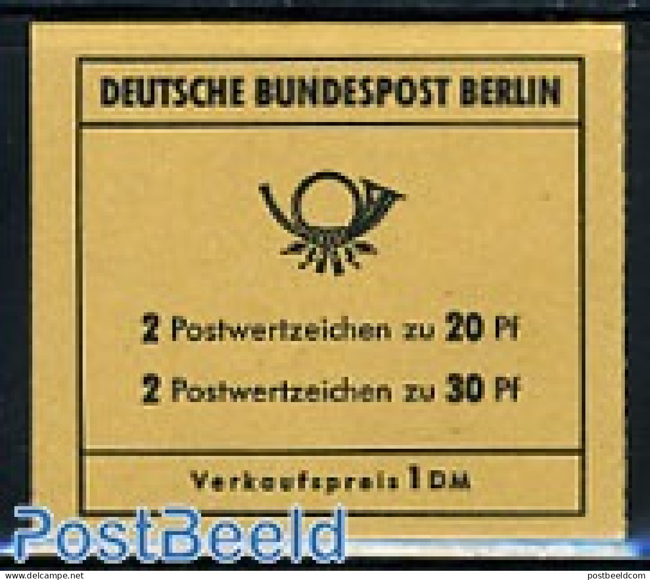 Germany, Berlin 1970 Brandenburger Tor Booklet, Mint NH, Stamp Booklets - Unused Stamps