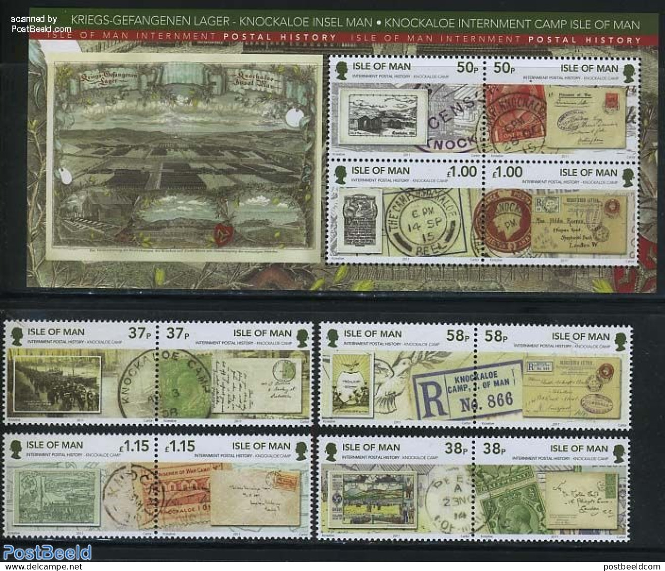 Isle Of Man 2011 Postal History 12v (4x[:] + M/s), Mint NH, Transport - Post - Stamps On Stamps - Ships And Boats - Posta