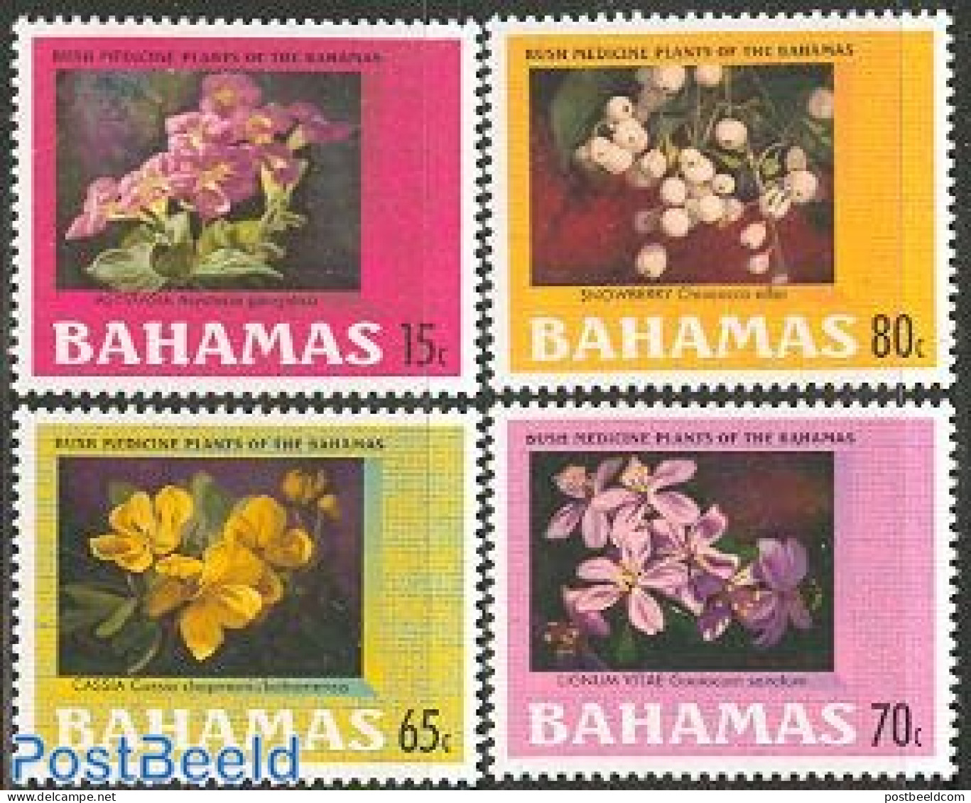 Bahamas 2003 Medical Plants 4v, Mint NH, Health - Nature - Health - Flowers & Plants - Otros & Sin Clasificación