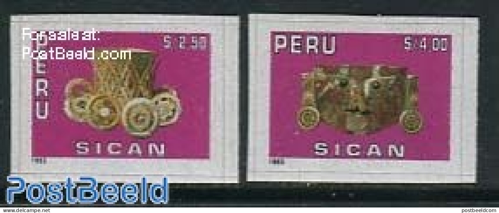 Peru 1993 Sican Culture 2v, Mint NH, History - Archaeology - Archäologie