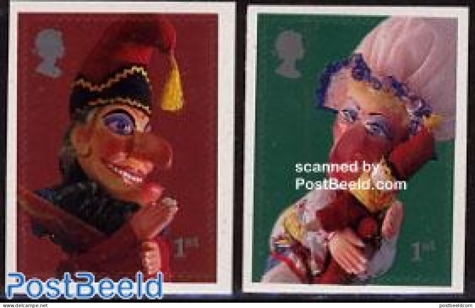 Great Britain 2001 Marionettes 2v S-a, Mint NH - Unused Stamps